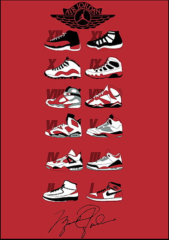 all jordan shoes poster