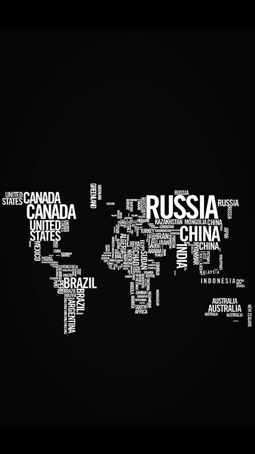 World Map Wallpaper - Map Wallpaper - Hovia