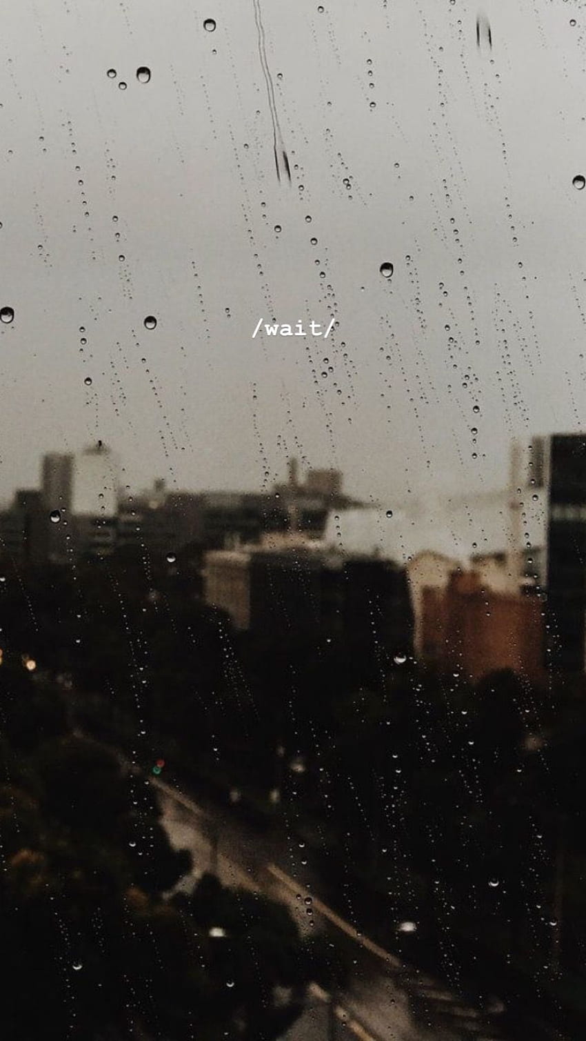 Raining Aesthetic , Grey Rain HD phone wallpaper | Pxfuel