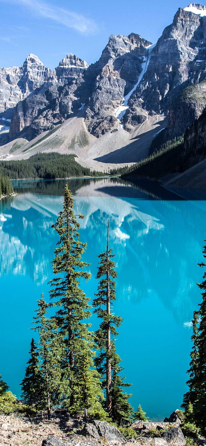 lago moraine parque nacional banff alberta canadá iPhone Pro Ma . Canadá, iPhone de Canadá, parque nacional de Banff fondo de pantalla del teléfono