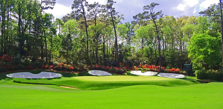 Máster Golf. Golf increíble, golf y golf inspirador, campo de golf nacional de Augusta fondo de pantalla