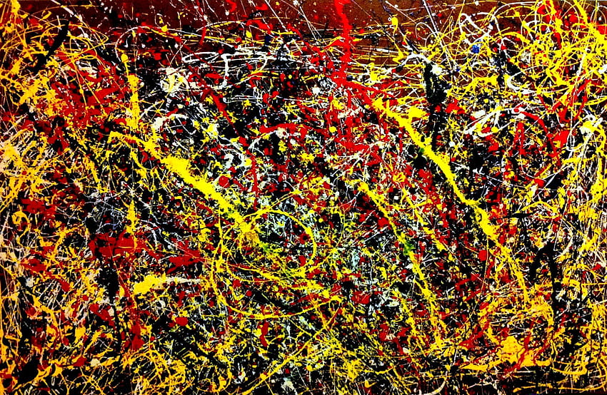Jackson Pollock is an amazing artist. But he isn't great at cable HD wallpaper