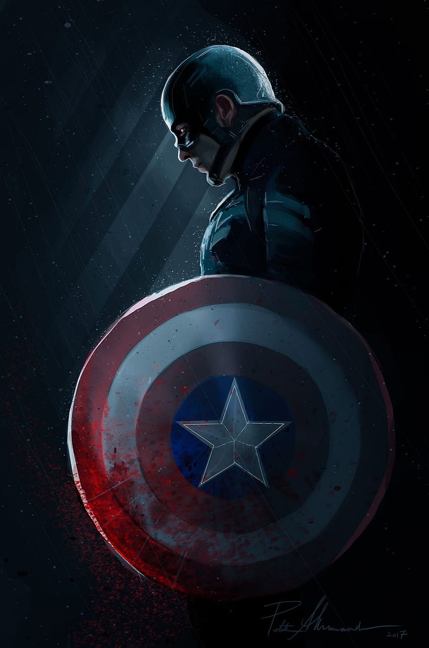 เสื้อรัดกล้ามเนื้อ Super Hero ลด 50% Marvel Captain America วอลล์เปเปอร์โทรศัพท์ HD