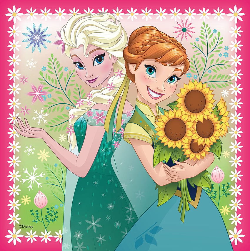Elsa and Anna, Frozen Fever HD phone wallpaper