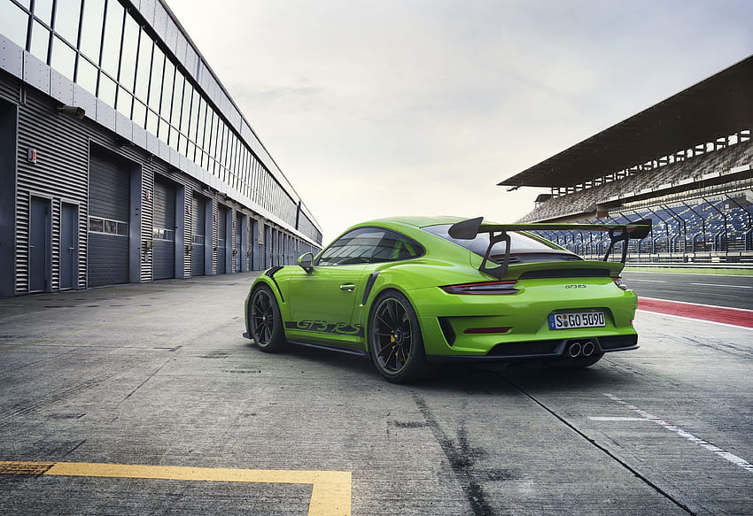 한정판, Porsche 911 GT3 RS, 2018 차량, 후면 HD 월페이퍼