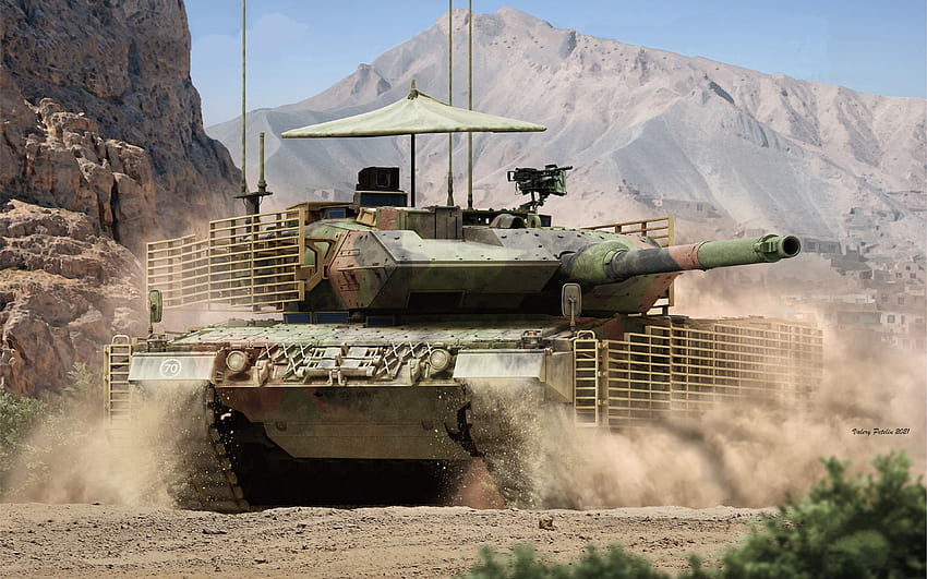Leopard 2A6, カナダ戦車, 現代の装甲車, 戦車の図面, カナダ陸軍, ヒョウ 高画質の壁紙