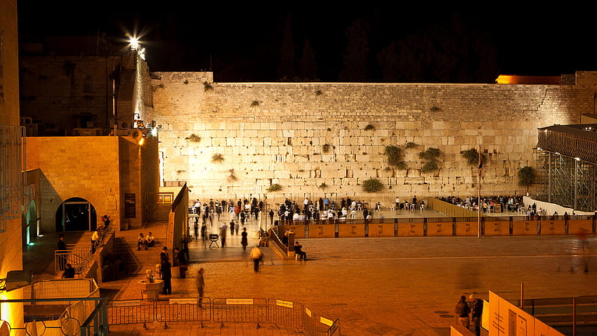 Israel Jerusalem Temples night time Cities HD wallpaper