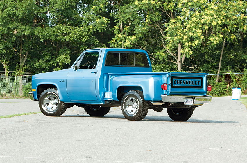 1982-Chevrolet-C10, Truck, Classic, Blue, GM HD wallpaper