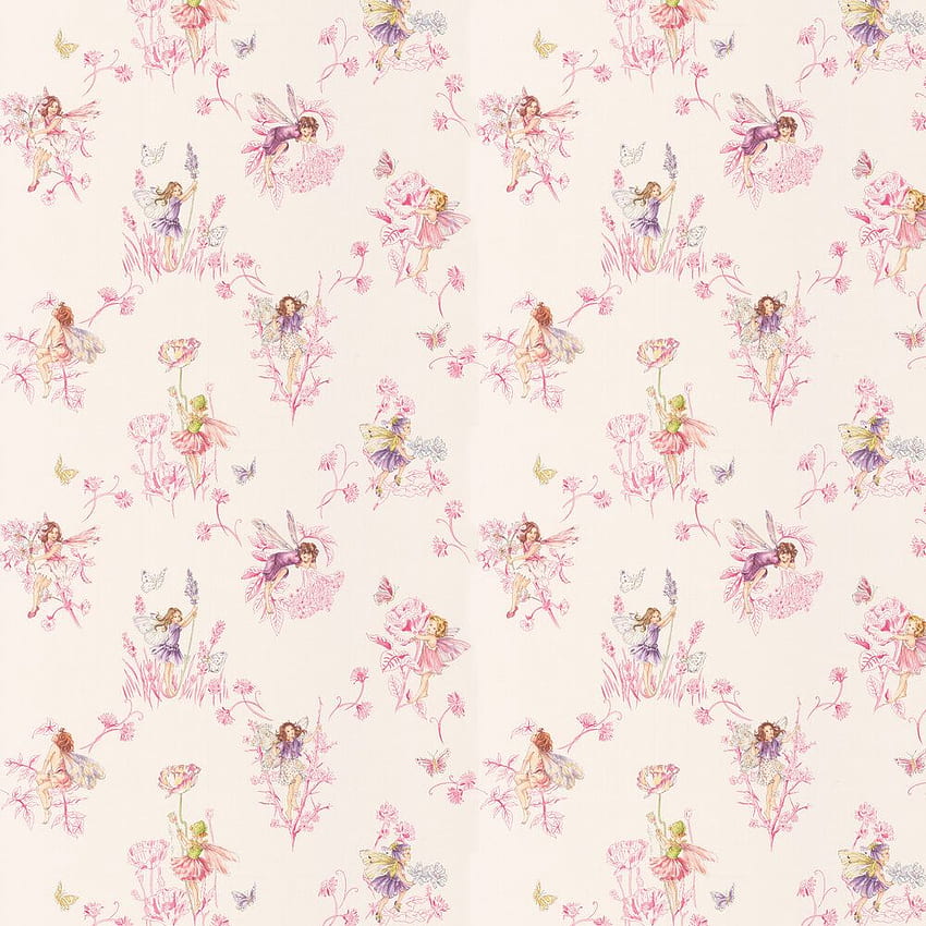 Meadow Flower Fairies by Jane Churchill - Cream - : Direct, Garden Fairies HD phone wallpaper