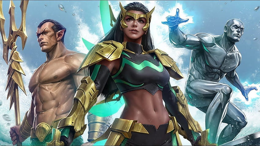 Marvel Future Fight: Wave, Namor и Silver Surfer се присъединяват към битката. Бъдеща битка на Марвел, Хак за битка на бъдещето на Марвел, Марвел HD тапет