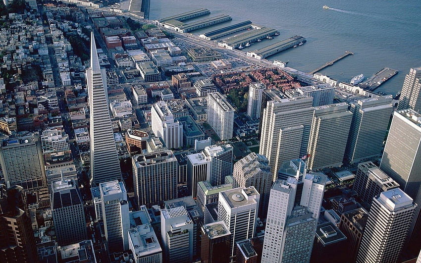 Cities, City, View From Above, Skyscrapers, San Francisco HD wallpaper