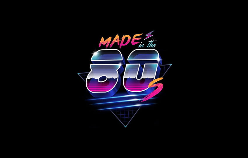 Minimalism, Background, 80s, Neon, 80's, Synth, Retrowave, Synthwave, Made in the 80's, New Retro Wave, Sintav, Retrouve for , section музыка HD wallpaper