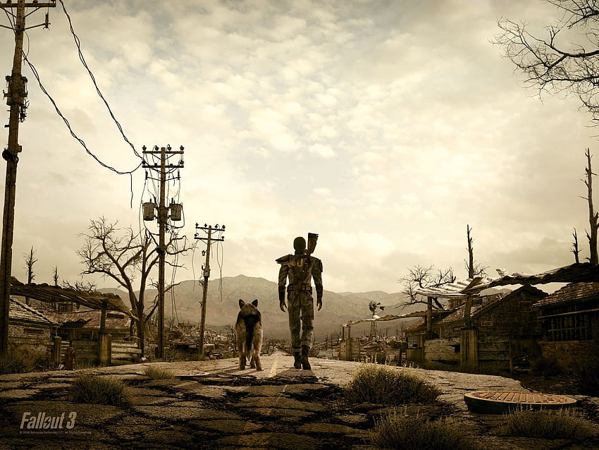 Yalnız Gezgin. Fallout , Fallout 3 , Fallout sanatı HD duvar kağıdı