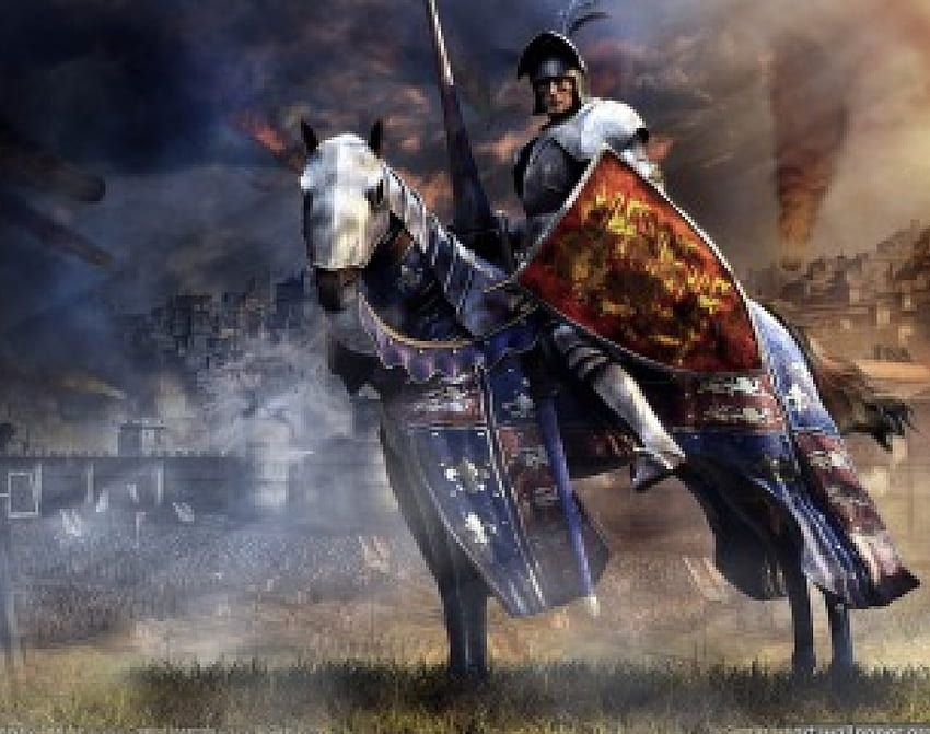 cavaleiro, cavalo, lança, armadura papel de parede HD