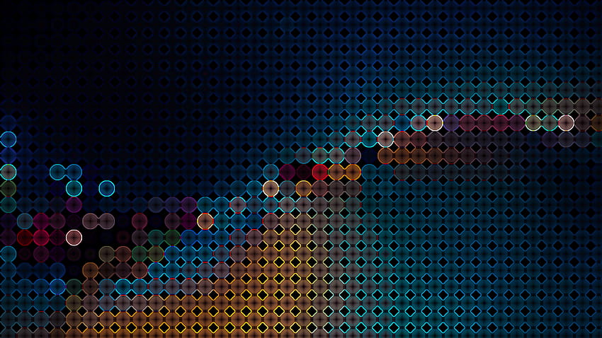 K-atoms, dots, abstract HD wallpaper