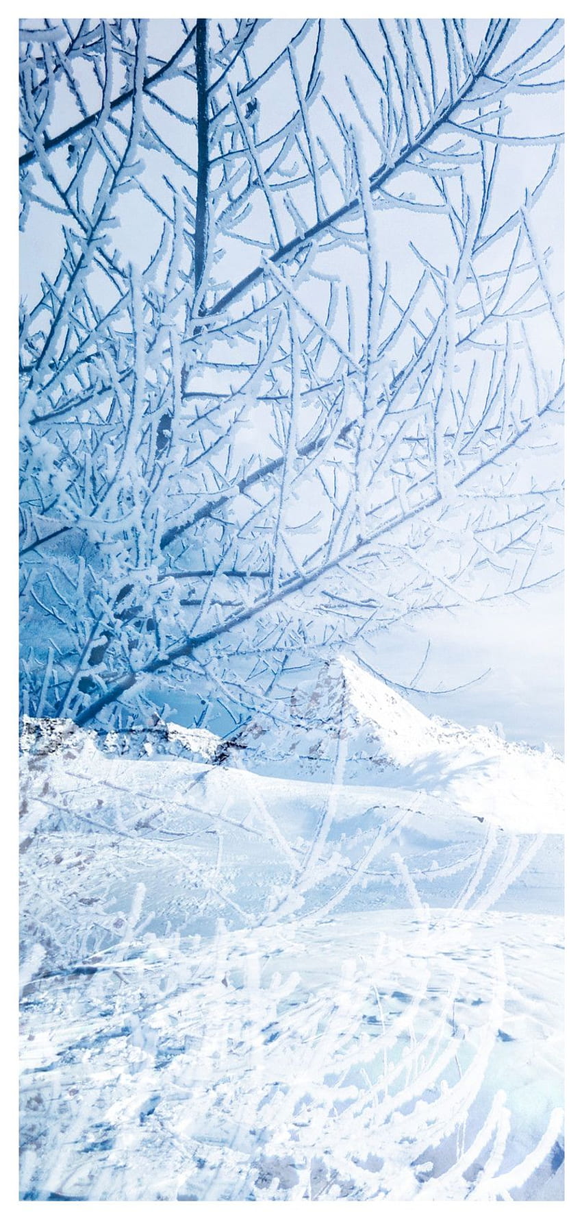 Fond mobile de paysage de neige d'hiver 400554304 Fond d'écran de téléphone HD