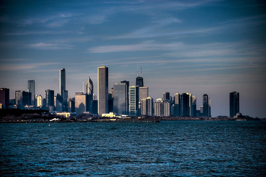 Cities, Usa, Skyscrapers, United States, America, Chicago, Illinois, Michigan River HD wallpaper