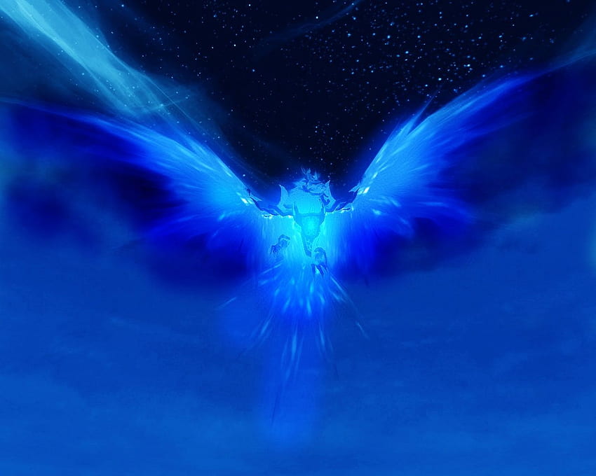 Blue Phoenix, Ice Phoenix HD wallpaper