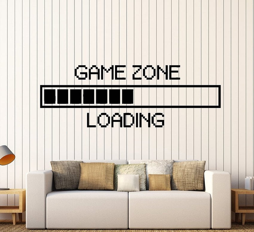 Loading Game Zone Computer Gaming Wall Stickers Vinyl Art Murals Decoration HD wallpaper