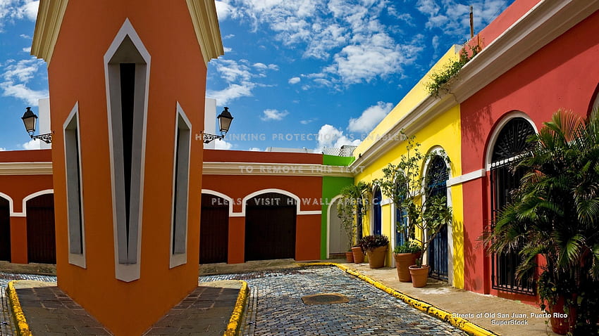 old san juan colorful puerto rico hispanic HD wallpaper