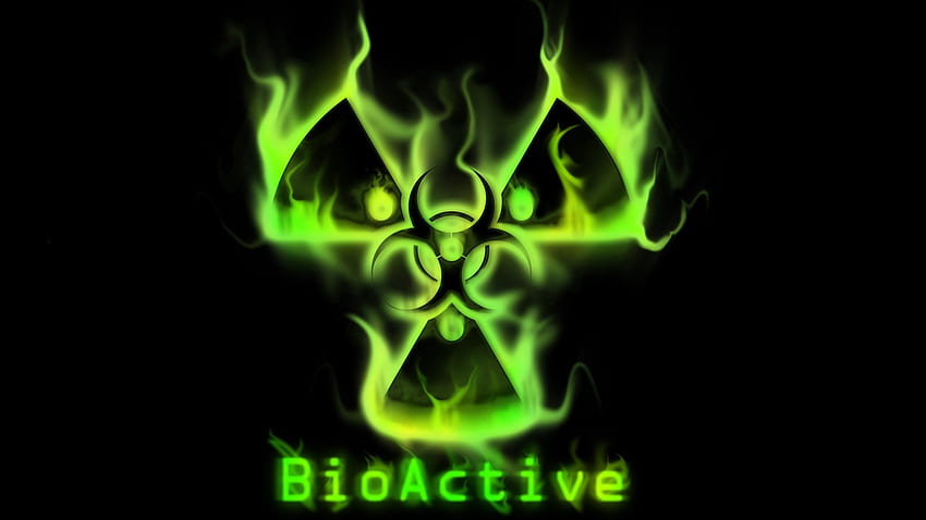 Biohazard High Quality Id - Neon Green Biohazard Symbol - , Radiation Symbol HD wallpaper