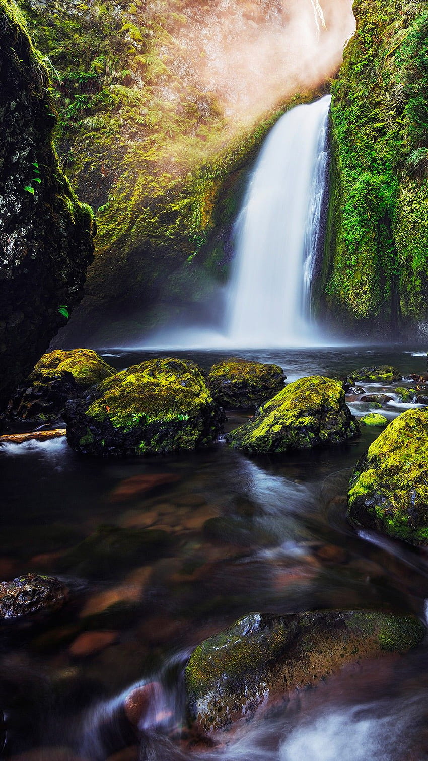 iPhone . Waterfall, Body of water, Nature, Natural HD phone wallpaper