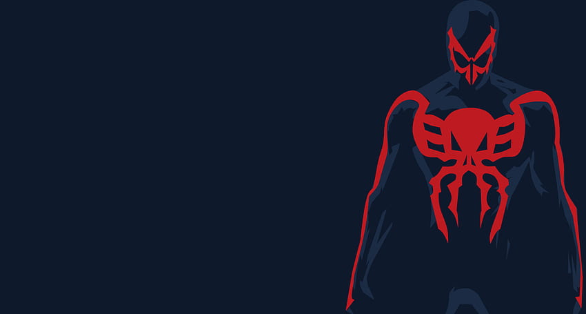 Spider Man 2099 minimalista, Spiderman mínimo fondo de pantalla