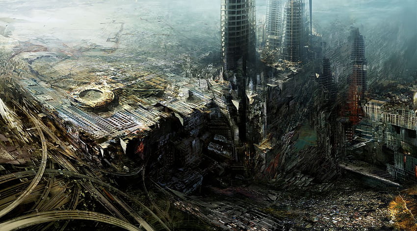 W - Anime Thread, Dystopian City HD wallpaper