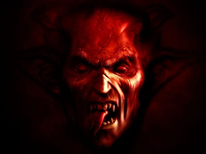 Demon Face Scary Background. Scary Background HD wallpaper