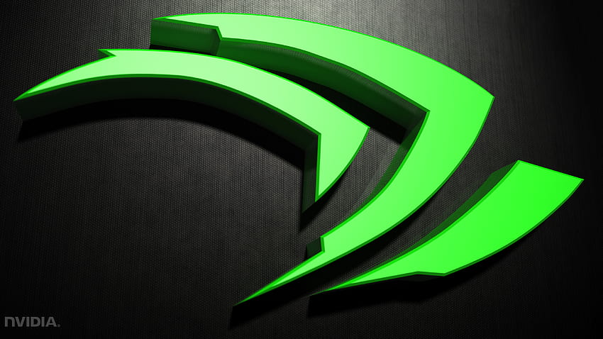 Technology - Nvidia Texture Dark 3D Green Logo HD wallpaper