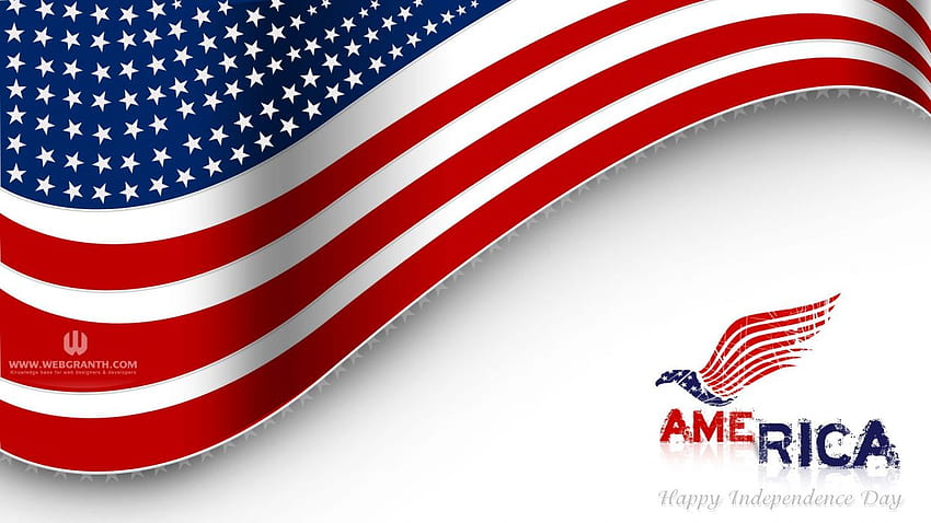 4 ЮЛИ Ден на независимостта САЩ Америка Съединени щати празник флаг HD тапет