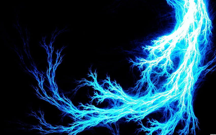 Lightning. Fractal + Lightning + Blue x. Website design wordpress, Blue , Website design, Blue Thunder HD wallpaper