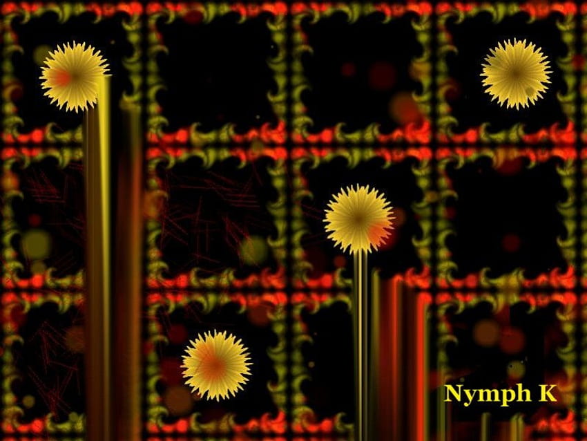 Löwenzahntränen, dunkler Hintergrund, Blumen, modern, abstrakt HD-Hintergrundbild