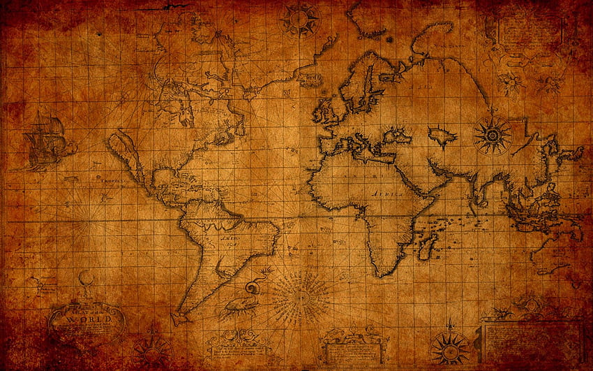 Pc 고대 세계지도 지도. 신약, 구약 HD 월페이퍼