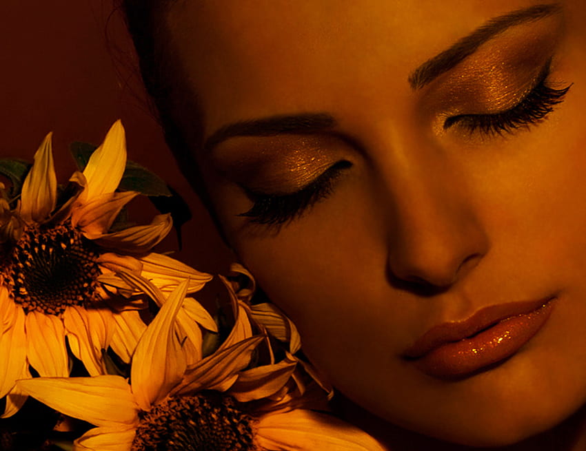 Beauty And Flowers Face Models Flowers Female Hd Wallpaper Pxfuel