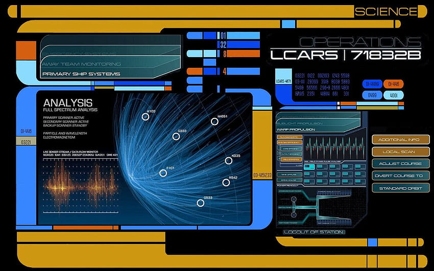 Star Trek-Sperrschirm (Seite 1), Star Trek-Konsole HD-Hintergrundbild