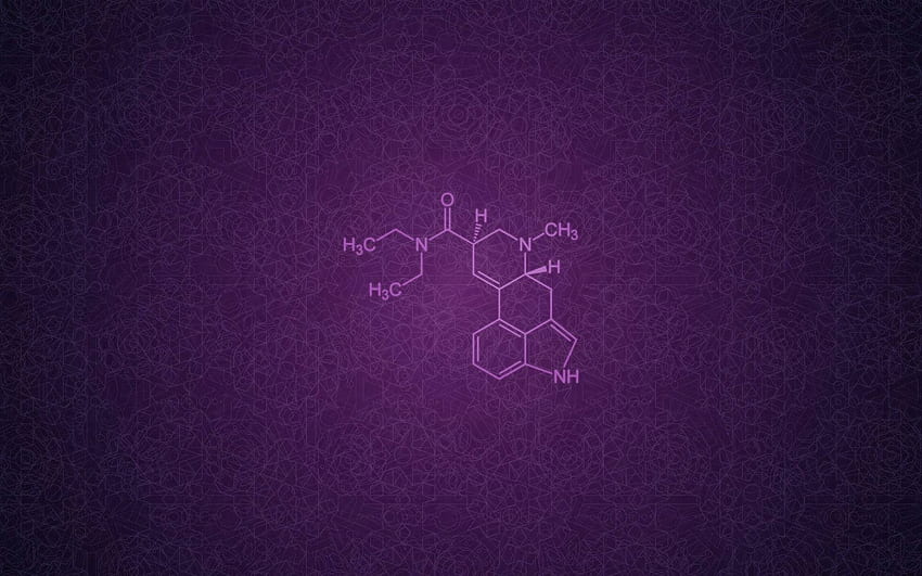 LSD, molécula de LSD papel de parede HD