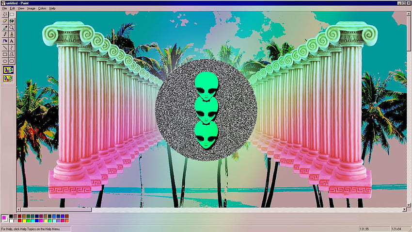Aesthetic Vaporwave - Largest Portal, Aesthetic Meme Computer HD wallpaper