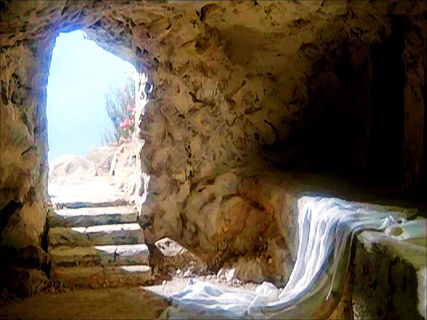 STEEMCHURCH - JESUS IS ALIVE FOREVER, Jesus Empty Tomb HD wallpaper