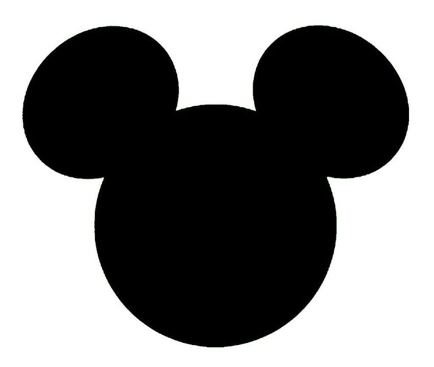 Garis Wajah Mickey Mouse, Clip Art, Clip Art di Perpustakaan Clipart, Siluet Mickey Mouse Wallpaper HD