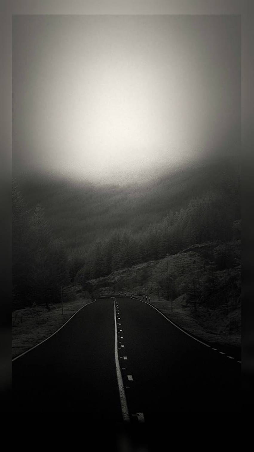 Dark Winding Road HD phone wallpaper
