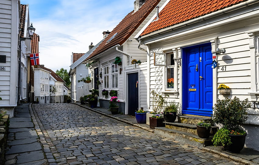 Home, The city, Street, Norway, Stavanger for , section город HD wallpaper