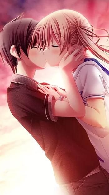 Anime Couple  Couple  Romance  Kiss Wallpaper Download  MobCup