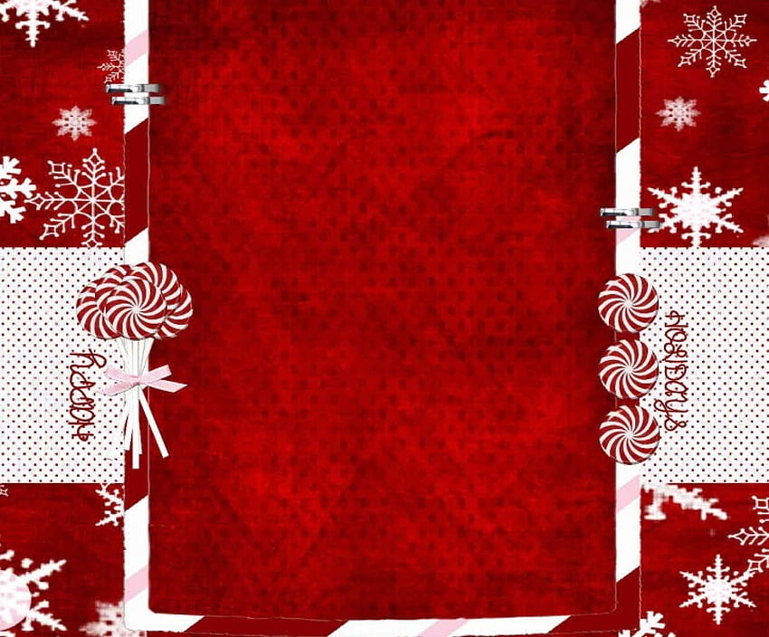Peppermint Twist, snowflakes, peppermint twists, christmas, red white HD wallpaper