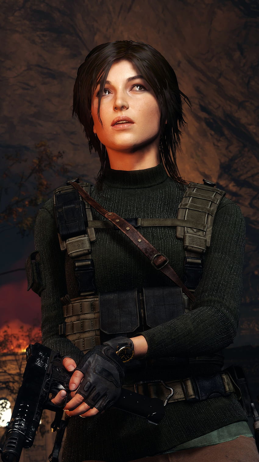 Aufstieg des Tomb Raider Apple IPhone 6, Lara Croft HD-Handy-Hintergrundbild