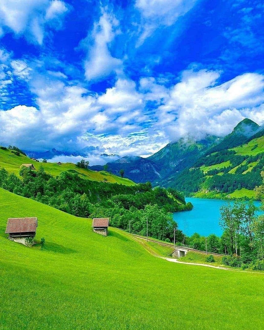スイス、雲、空 HD電話の壁紙