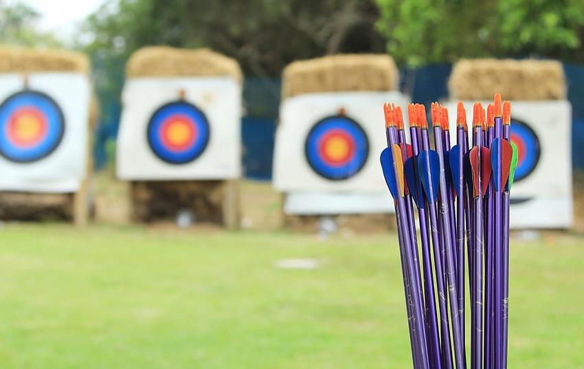 Archery, target, game, aim HD wallpaper