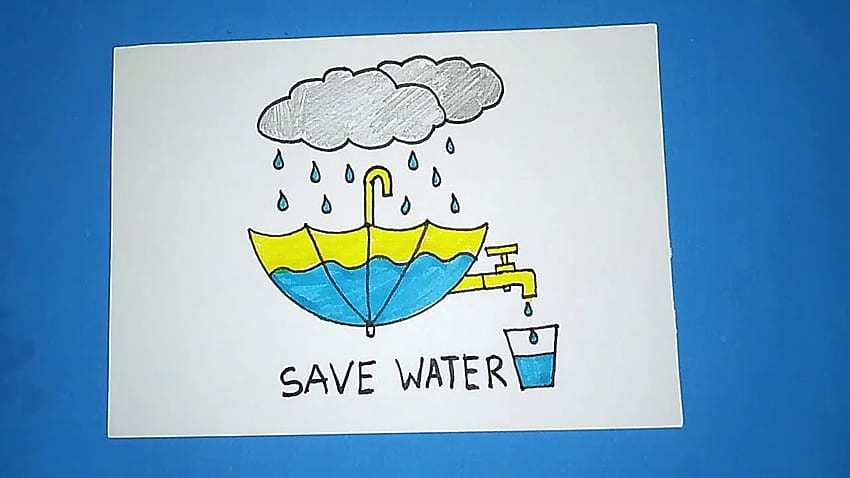 Save Water Drawing by Palli Ritu - Fine Art America-nextbuild.com.vn