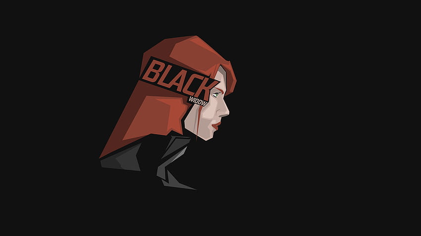 Black widow, marvel, superhero, art HD wallpaper