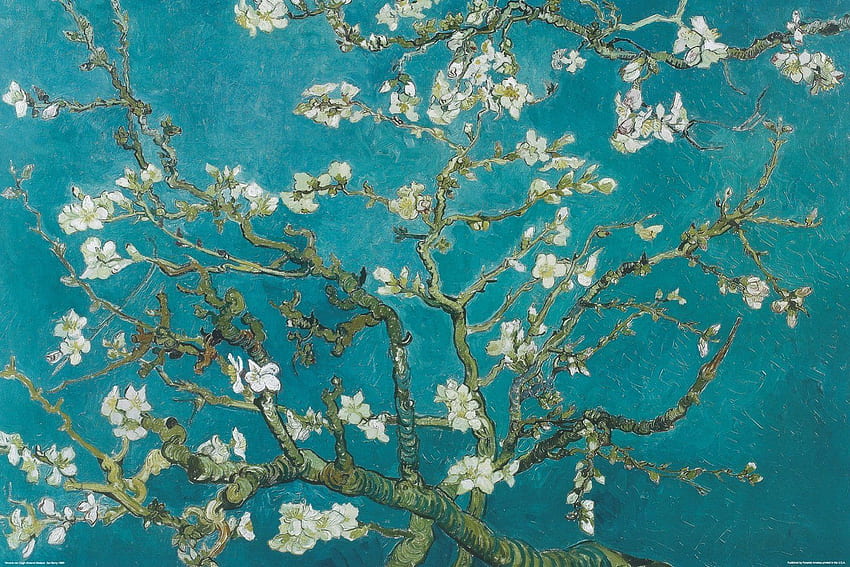 Pyramid PAS0014 Almond Blossoms Decorative Poster, Almond Branches Van Gogh HD wallpaper